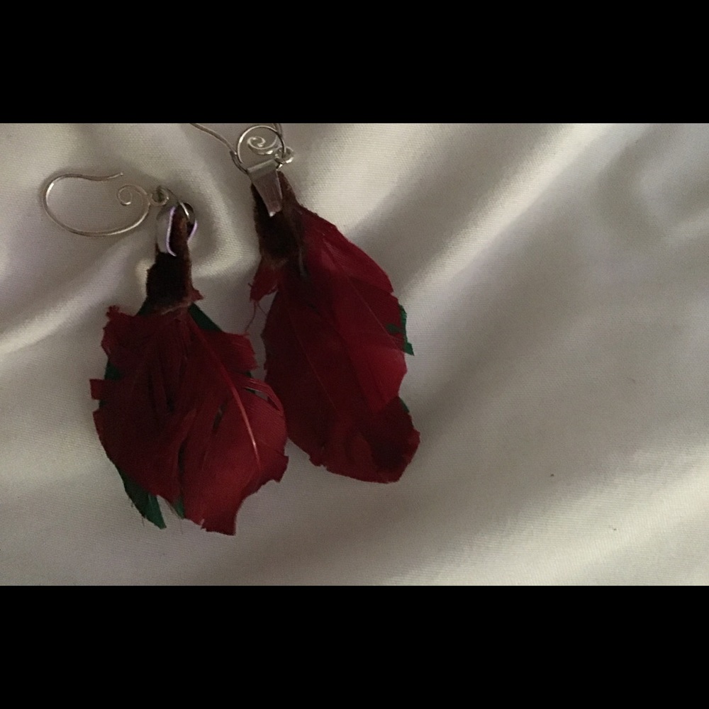 Feather earrings